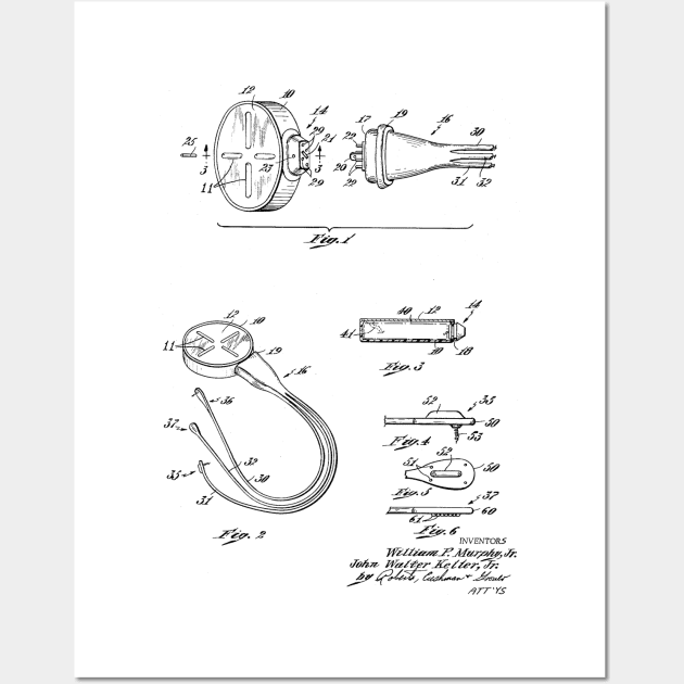 Cardiac Pacer Ball System Vintage Patent Hand Drawing Wall Art by TheYoungDesigns